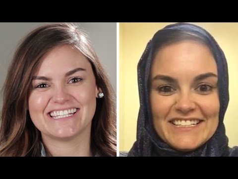 رد فعل فتيات أميركيات ارتدين الحجاب