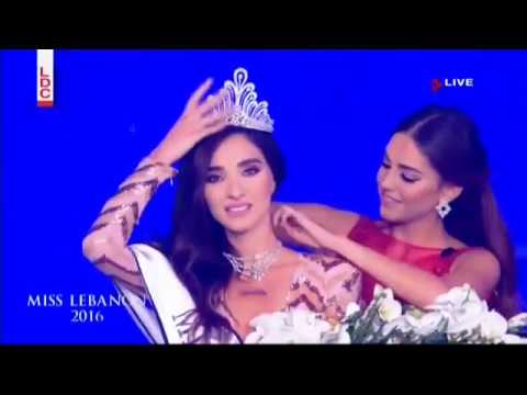 بالفيديو لحظة فوز ساندي تابت بلقب ملكة جمال لبنان 2016 وتتويجها
