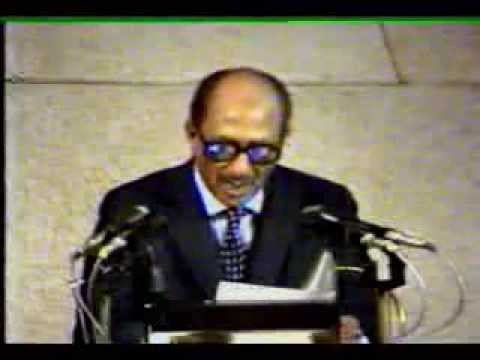 بالفيديو الخطاب التاريخي للرئيس أنور السادات في الكنيست الإسرائيلي