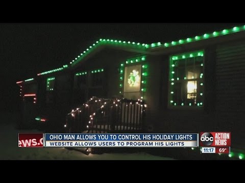 أمريكى يصمم موقع يسمح للمستخدمين بالتحكم فى أضواء عيد الميلاد