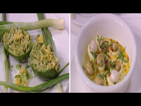 بالفيديو طريقة إعداد ومقادير بيض محشو بالجبن  سلطة أفوكادو