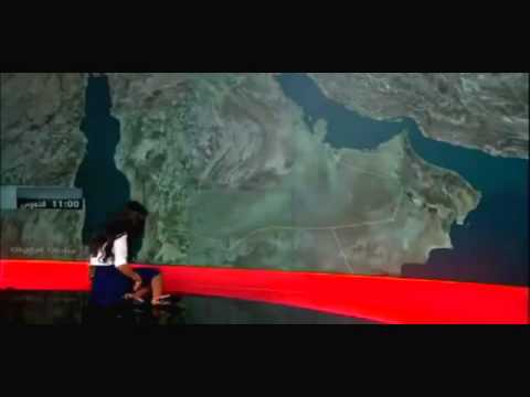 سقوط مذيعة قناة العربية على الهواء