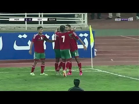 الهدف الثاني للمنتخب المغربي في مرمى نظيره المصري