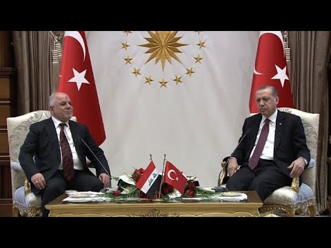 شاهد الرئيس التركي أردوغان يستقبل العبادي في أنقرة