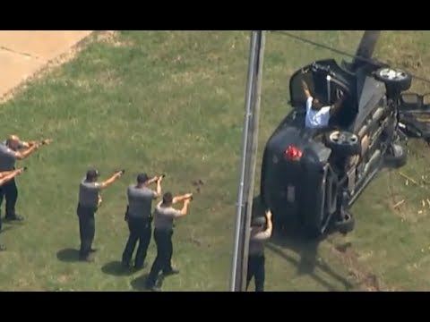 مطاردة بالسيارات بين متهم وشرطة أوكلاهوما