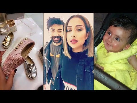 فرح الهادي وعقيل يتسوقان لابنتهما المستقبلية