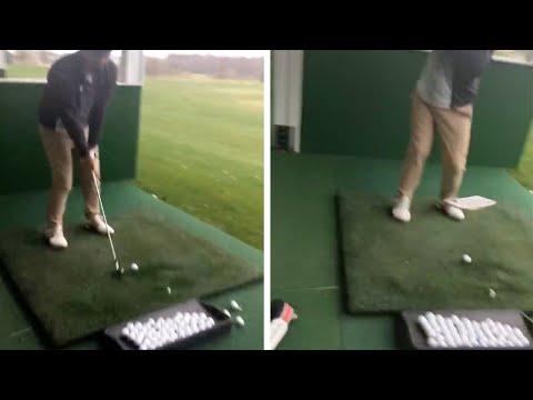 لاعب غولف يضرب هاتف آيفون