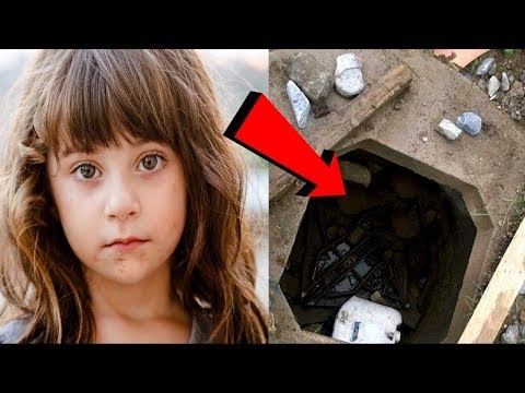 طفلة صغيرة تجد كلبة صغيرة في حفرة مهجورة