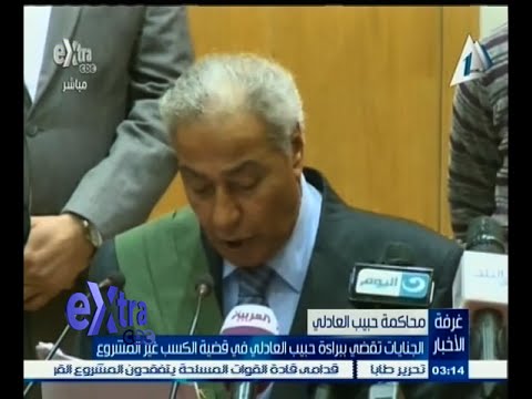 الجنايات تقضي ببراءة حبيب العادلي في قضية الكسب غير المشروع