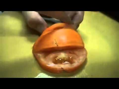 فيديو طريقة تحويل نصف ثمرة طماطم إلى وردة