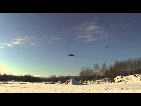 بالفيديو طائرة من دون طيار تنفذ حركة بهلوانية قبل السقوط