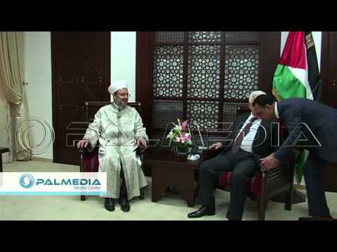 الرئيس عباس يلتقي وزير الشؤون الدينية التركي في رام الله
