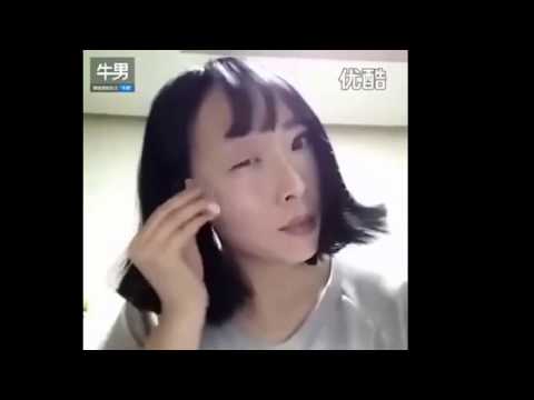 كورية تمسح مكياجها وتفاجئ الجميع بملامحها