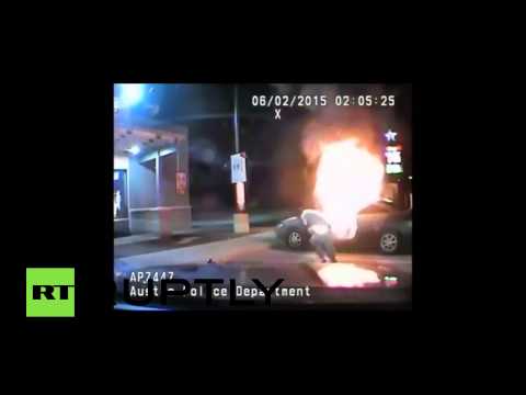 فيديو كاميرا في سيارة شرطة تكشف عن محاولة انتحار