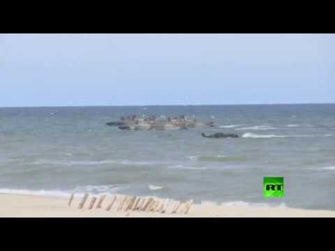 بالفيديو تدريبات الناتو في بحر البلطيق