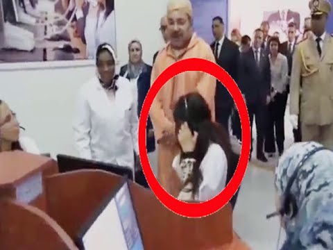 رد فعل فتاة فوجئت بالملك محمد السادس