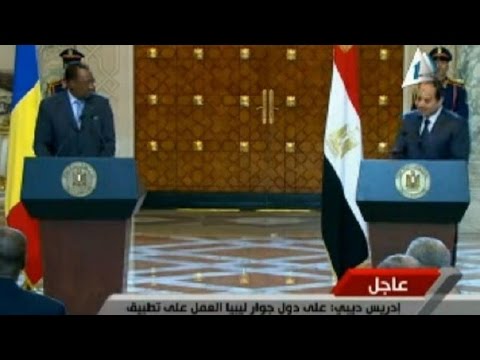 رئيس تشاد للسيسي تحيا مصر ويحيا التعاون 