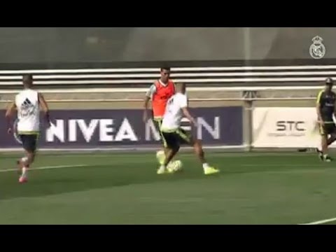 بيبي ضحية رونالدو في تدريبات الريال