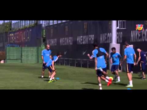 أول تدريب لـبرشلونة بعد فضيحة سيلتا فيغو