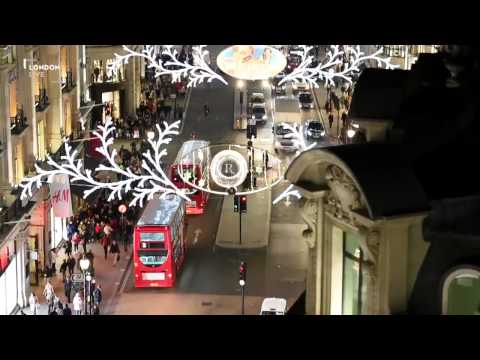 أضواء عيد الميلاد تبهر المحتفلين في بريطانيا