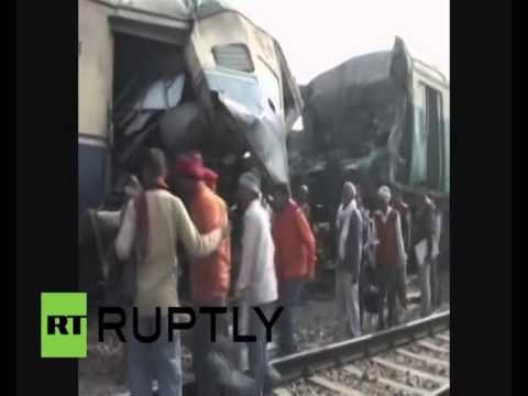 13 قتيلًا وقرابة 100 جريح في اصطدام قطارين في الهند