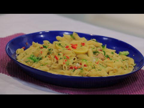 طريقة عمل مكرونة بالتونة
