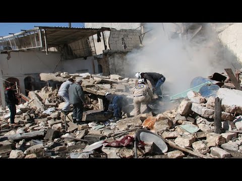 طائرات روسية تغير على أحياء حلب في سورية