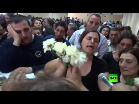مراسم تشييع ضحايا تفجيرات القاع اللبنانية